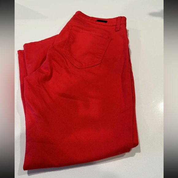 Kut From The Kloth Crop Skinny Red Pants Size 10 - Picture 3 of 6